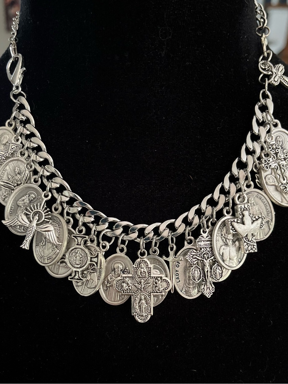 CHARM BRACELET Italian Roman Saints Catholic Medals Patron Saints
